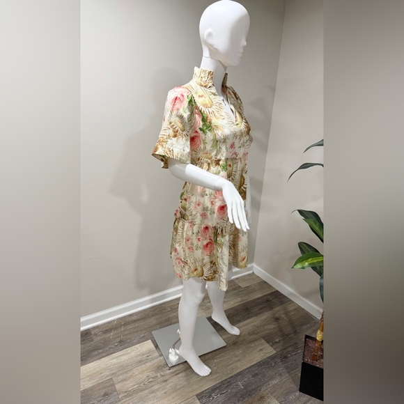 Tuckernuck Crawford Dress M Sun Faded Floral Mini Ruffle Cotton Dress NWT - Picture 6 of 13